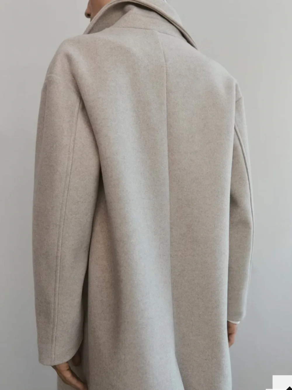 Mango Cozy Wool-Blend Coat in Light Taupe DOUBLE-BREASTED MIDI COAT 5812 - Picture 6 of 7